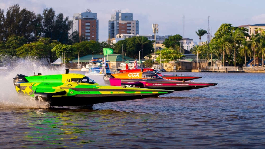 E1 electric powerboat race Lagos